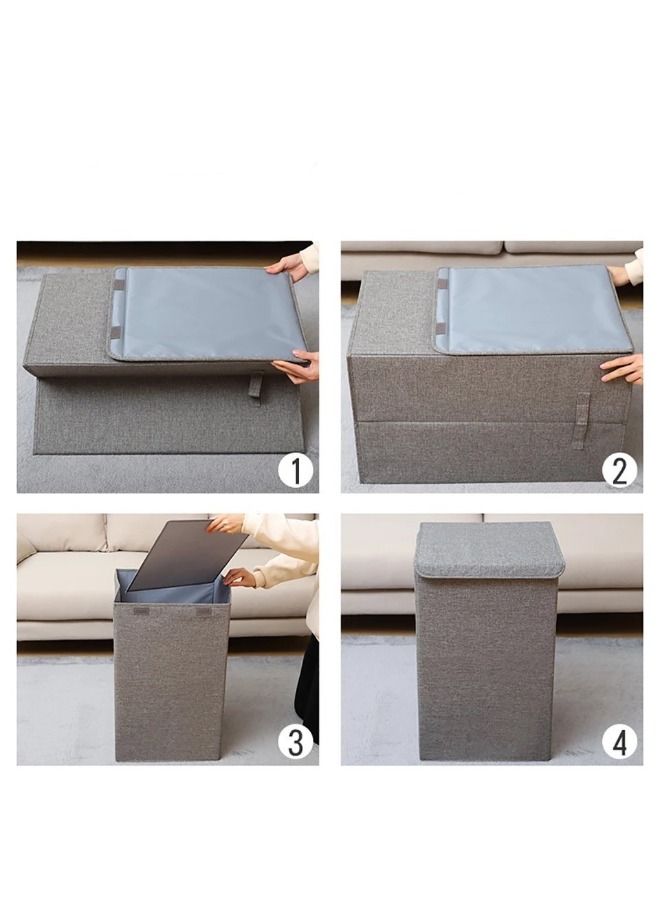 MTL Large Storage Box With Handles For Clothes Storage Organization Games Books Items Folding - Image 3