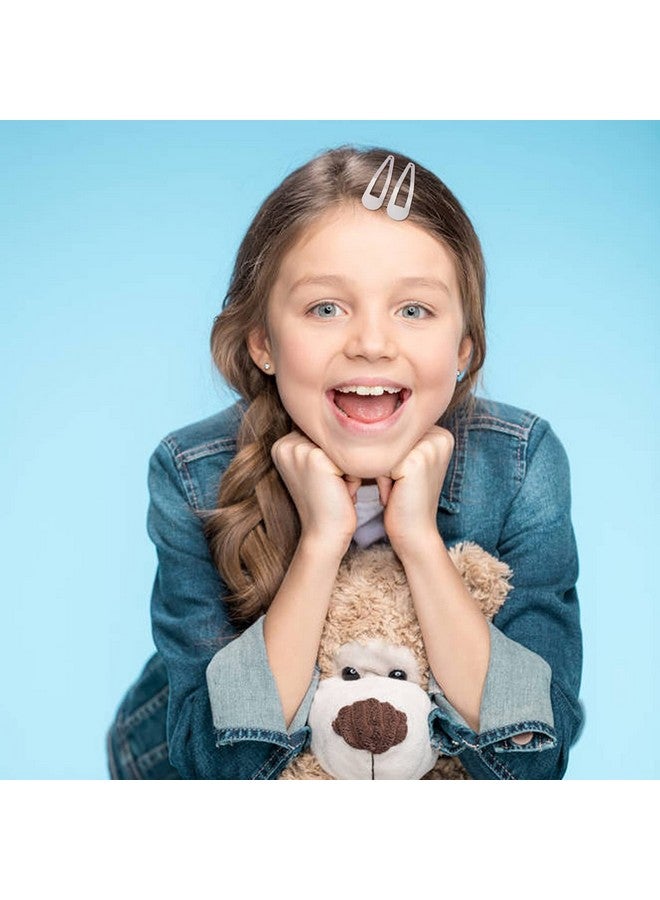 Cinaci 120 Pack Solid Plain Silver 5Cm/2" Craft Diy Naked Snap Metal Hair Clips Barrettes For Women Baby Girls Toddlers Kids Hair Accessories Bulk (Silver) - Image 4