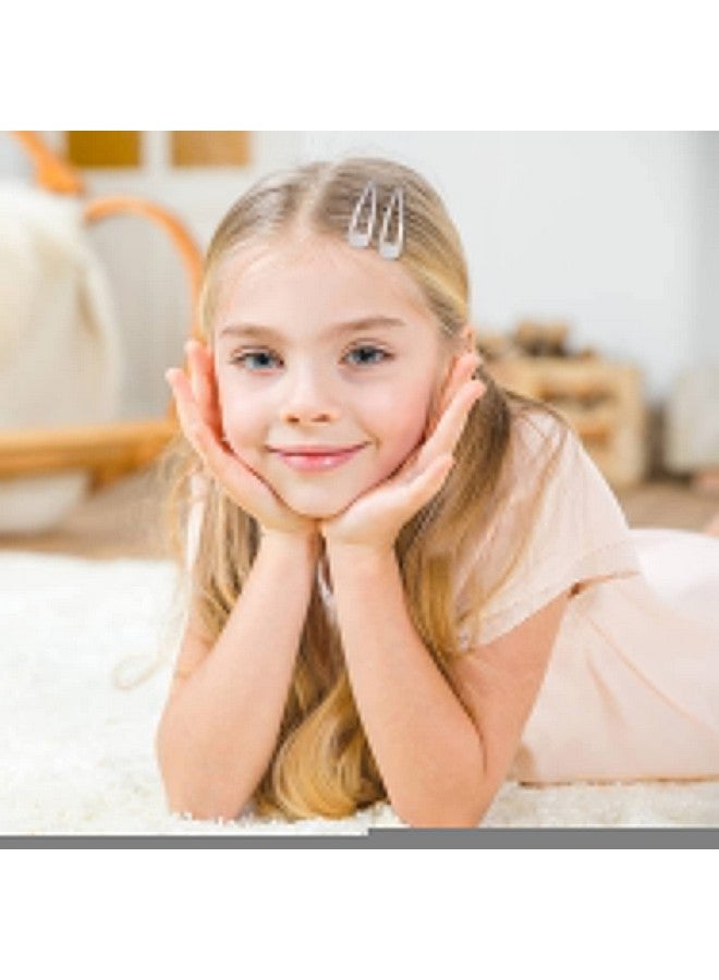 Cinaci 120 Pack Solid Plain Silver 5Cm/2" Craft Diy Naked Snap Metal Hair Clips Barrettes For Women Baby Girls Toddlers Kids Hair Accessories Bulk (Silver) - Image 3