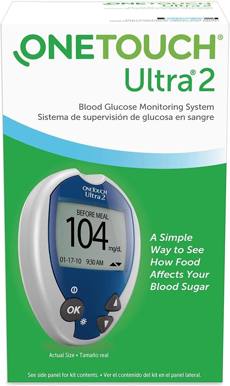 Lifescan نظام مراقبة السكر في الدم ONE Touch Ultra 2 - مجموعة كاملة (لا تشمل الشرائط واللوازم) - Image 1