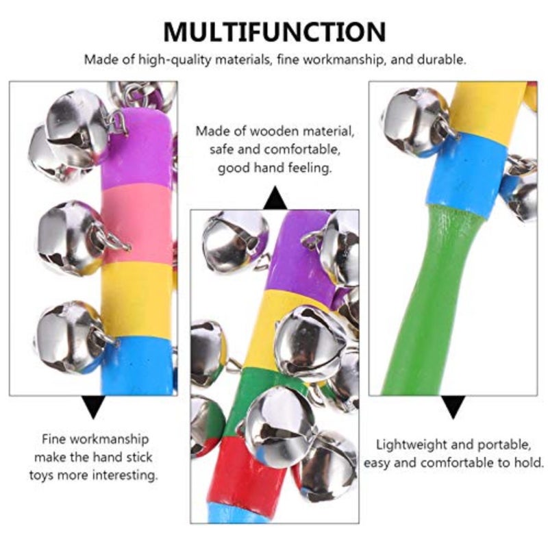 Baby Hand Toys 4 Pack Educational Toys for Infant Wrist Exercise Lightweight Baby Handbell Hand for Birthday Party - Image 4