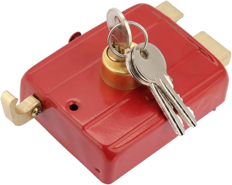 كلاراكو قفل حافة مزلاج ليلي، أقفال أمان مع مفاتيح للباب الأمامي، قفل حافة مزلاج مضاد للسرقة، أدوات أمان منزلية - Image 1