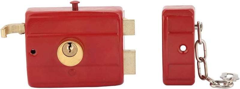 كلاراكو قفل حافة مزلاج ليلي، أقفال أمان مع مفاتيح للباب الأمامي، قفل حافة مزلاج مضاد للسرقة، أدوات أمان منزلية - Image 4