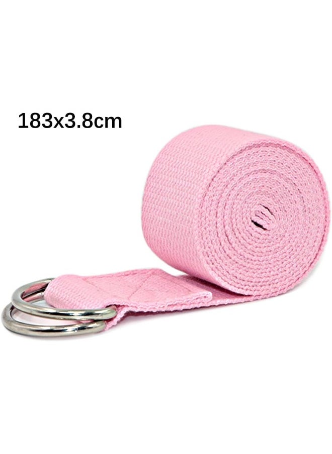 NALANDA Yoga Strap Premium Athletic Stretch Band with Adjustable Metal D-Ring Buckle Loop for Yoga, Pilates, Physical Therapy, Dance, Gym Workouts Exercise & Fitness Stretching  - Image 2
