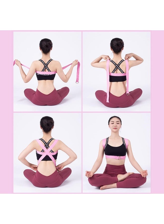NALANDA Yoga Strap Premium Athletic Stretch Band with Adjustable Metal D-Ring Buckle Loop for Yoga, Pilates, Physical Therapy, Dance, Gym Workouts Exercise & Fitness Stretching  - Image 5
