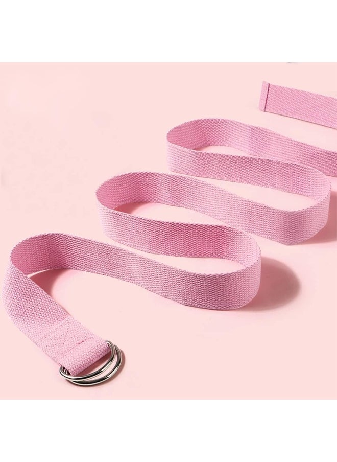 NALANDA - Yoga Strap Premium Athletic Stretch Band with Adjustable Metal D-Ring Buckle Loop for Yoga, Pilates, Physical Therapy, Dance, Gym Workouts Exercise & Fitness Stretching - Image 1