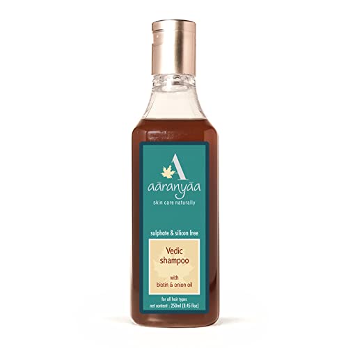 Aaranyaa Vedic Shampoo With Biotin & Onion Oil (250ml) Control Hair Fall | Anti Dandruff | Repair Damage and Weak Hair | Long and Shine Hair Growth | Sulphate & Paraben Free Shampoo - Image 1