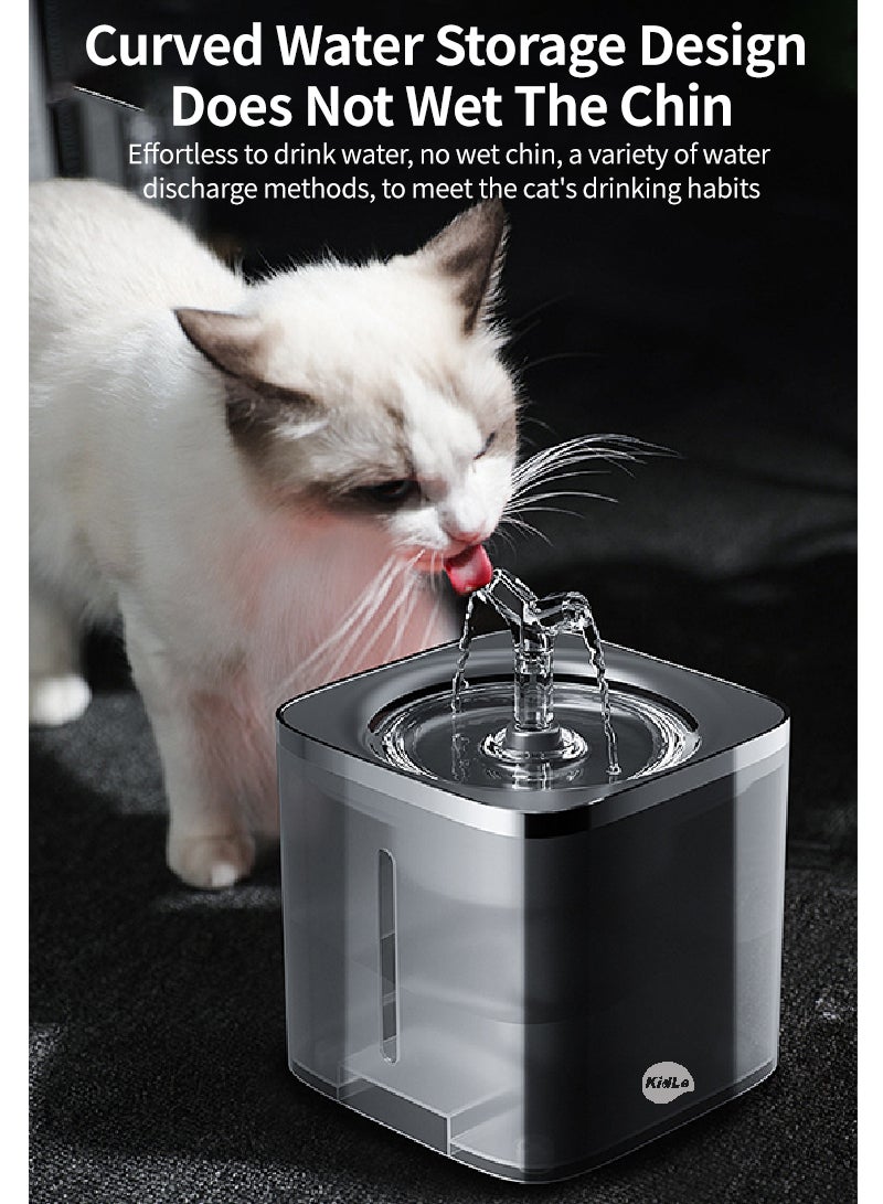 Pet Water Fountain Automatic Water Drinking Fountain 2L Cat Dog Water Dispenser Drinking Bowl