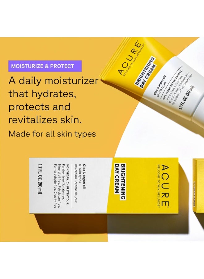 أكيور كريم تفتيح النهار من أكور نباتي 100% لمظهر أكثر إشراقًا زيت سيكا والأرغان - يرطب ويكافح بلادة البشرة ويحسن مظهر جميع أنواع 1.7 أونصة سائلة اكيور - Image 2