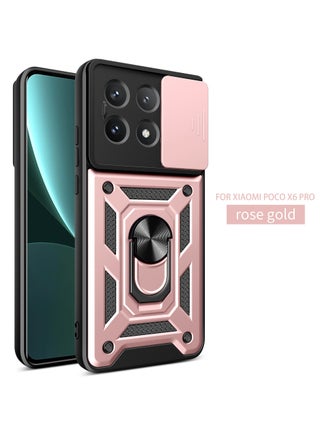 الدخن بوكو X6 برو 5G / Redmi K70E 5G الهاتف المحمول حالة ، انزلاق الكاميرا عدسة تغطية + 360 درجة قوس الدورية خاتم + دعم المغناطيسي سيارة الهاتف المحمول حالة صدمة - pzsku/ZD41A7253BAB0B42C82AFZ/45/_/1712583292/74dc2e61-4227-4278-b533-8d44b64bd759