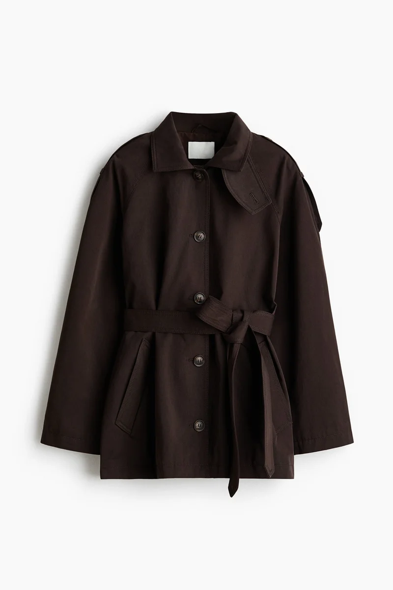 H&M  Belted twill coat for Women | Best Price UAE