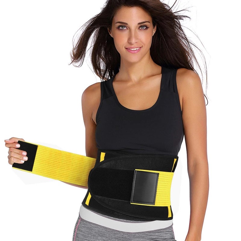 Bluejw Waist Trimmer Belt for Women & Men - Waist Trainer Sweat Band - Polyester Sauna Belt - Tummy Control Workout Fitness - Image 5