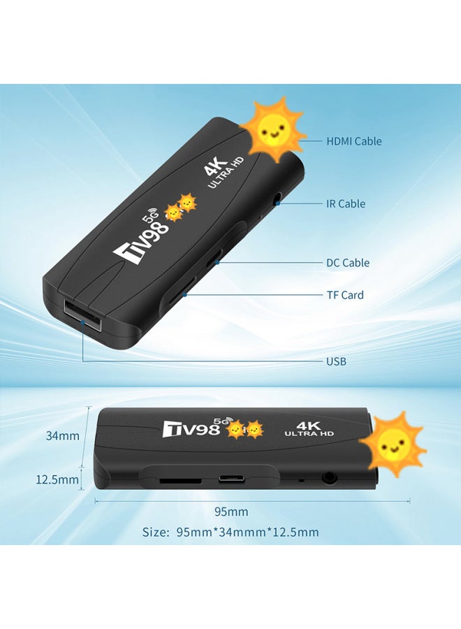 Tv98 Sti Set-top Box H313 4K High-definition Bluetooth Dual 5gWIFi Android 12 Tv Box Tv Box-Color:Upgrade Other Memory  - Image 4