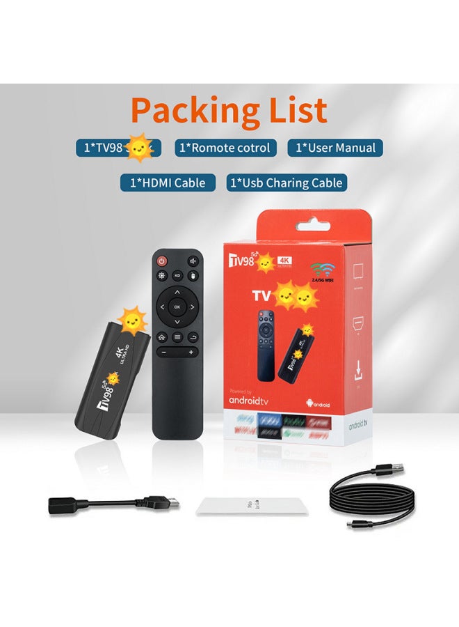Tv98 Sti Set-top Box H313 4K High-definition Bluetooth Dual 5gWIFi Android 12 Tv Box Tv Box-Color:Upgrade Other Memory  - Image 1