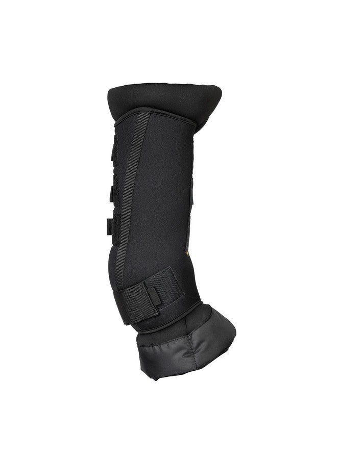 Back on Track Back on Track Royal Quick Wraps Deluxe - Equestrian Sport Flexible Supportive Protective Horse Leg Wraps with Hook & Loop Closure, Pair, Black - 14" - M - Image 4