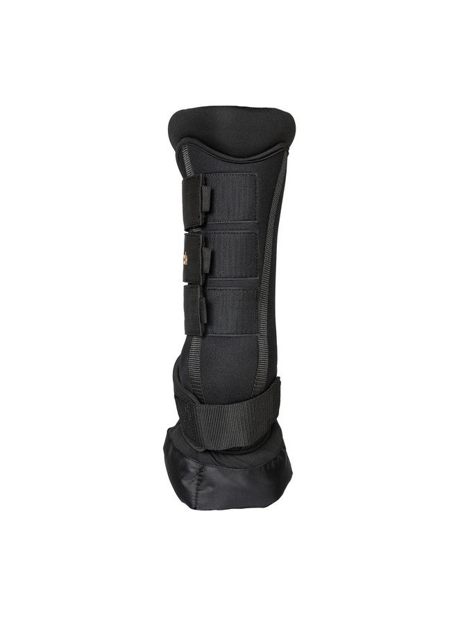 Back on Track Back on Track Royal Quick Wraps Deluxe - Equestrian Sport Flexible Supportive Protective Horse Leg Wraps with Hook & Loop Closure, Pair, Black - 14" - M - Image 3