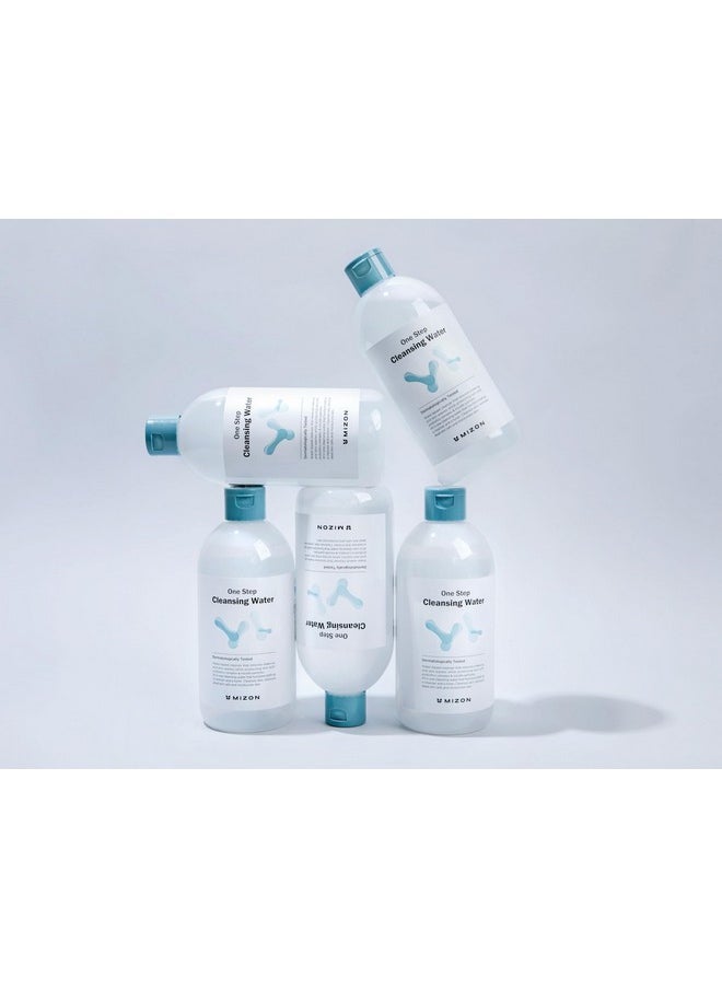 MIZON Micellar One Step Cleansing Water With Probiotics 500Ml, Cleansing And Makeup Remover, Korean Cleansing Water With Probiotics And Natural Ingredients For Sensitive Skin  - Image 5
