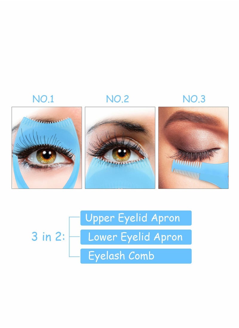 Excefore - 3 in 1 Eyelashes Tools, 6 Pcs Mascara Shield Applicator Guard Eyelash Guide with Comb for Makeup - Image 1