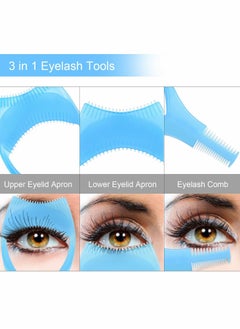 Excefore أدوات رموش 3 في 1، 6 قطع واقي الماسكارا وواقي الرموش مع مشط للمكياج  - Image 3