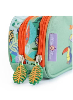 Milk&Moo Milk&Moo Double Compartment Pencil Case Jungle Friends  - Image 5