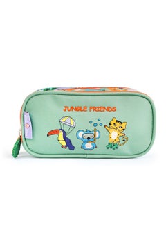 Milk&Moo Milk&Moo Double Compartment Pencil Case Jungle Friends  - Image 2