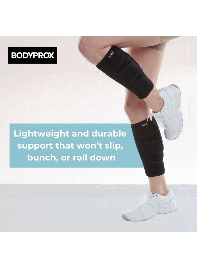 Bodyprox Calf Support Brace 2 Pack, Adjustable Shin Splint Compression Calf Wrap - Image 2