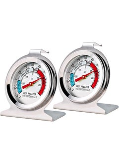 erorex Refrigerator Thermometer 2 Pack Analog 30~30C 20~80F Classic Fridge Thermometer With Red Indicator For Freezer Refrigerator Cooler  - Image 1