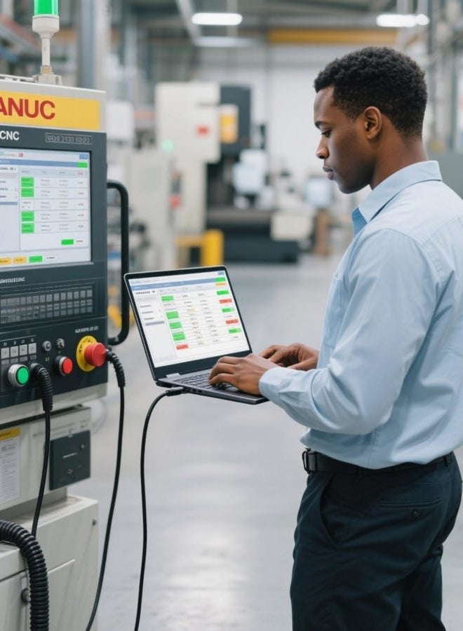Washinglee كابل برمجة USB لآلة CNC من Fanuc، كابل USB إلى DB25 ذكر لوحدة التحكم من Fanuc، مزود بشريحة FTDI، 6 أقدام - Image 3