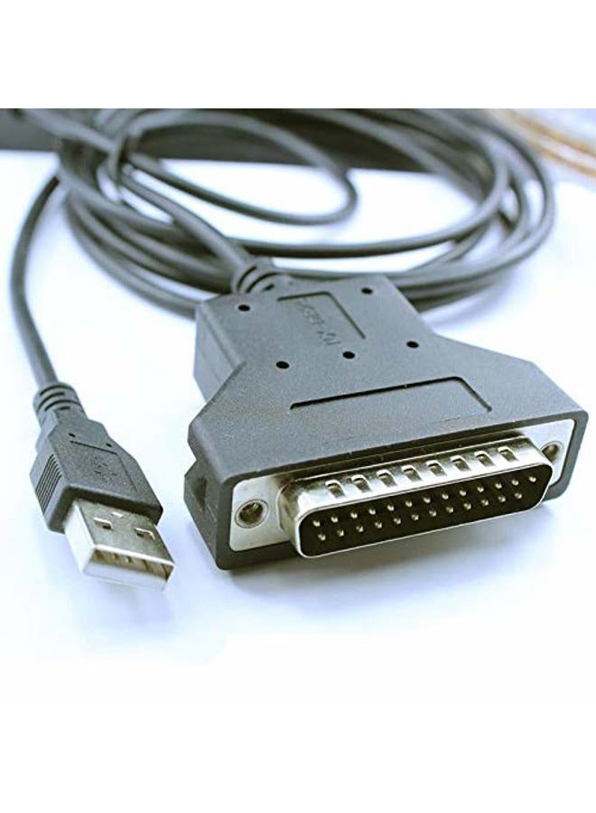 Washinglee كابل برمجة USB لآلة CNC من Fanuc، كابل USB إلى DB25 ذكر لوحدة التحكم من Fanuc، مزود بشريحة FTDI، 6 أقدام - Image 1