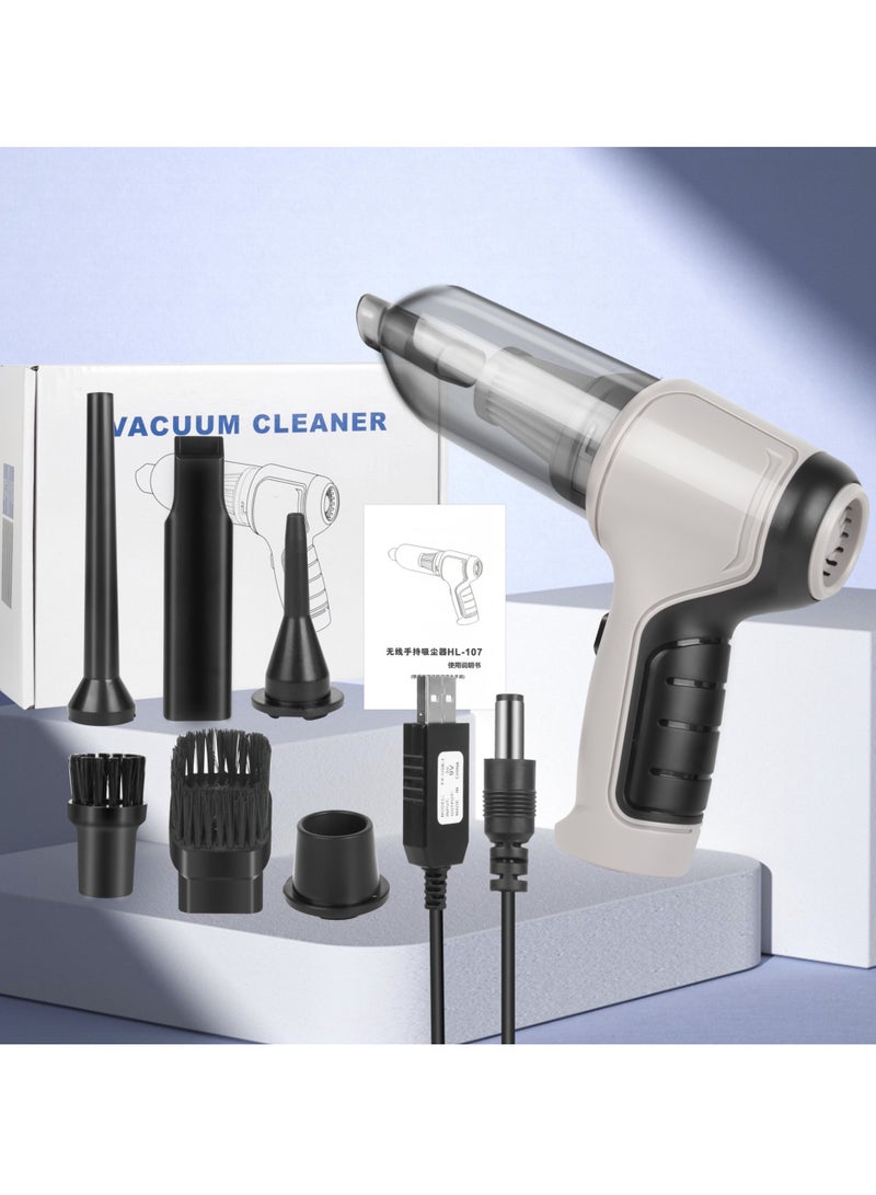 Multifunctional wireless car vacuum cleaner Handheld portable vacuum cleaner Home car dual-purpose vacuum cleaner - Image 1