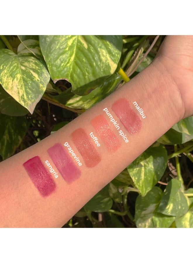 Ruby's Organics Lip Oil Gloss for Women and Girls, All Skin Tones- Moisturizing, Long Lasting, Non Sticky and Non Drying Formula, Glossy Texture, Natural Lip Makeup, Paraben Free - Grapevine, 6.5ml - Image 2