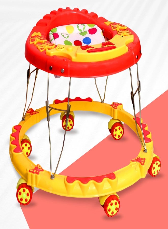 Avani Metrobuzz Baby Foldable Activity Play Walker with Toy Bar, Music & Light for 6 Months to 18 Months Old Baby (Red) - Image 1
