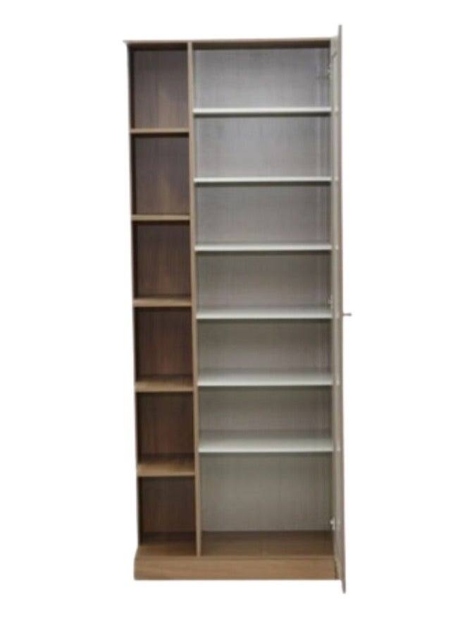 ALWASIT HOME Modern Wooden Wardrobe Cupboard With Shelf And Mirror - Image 3