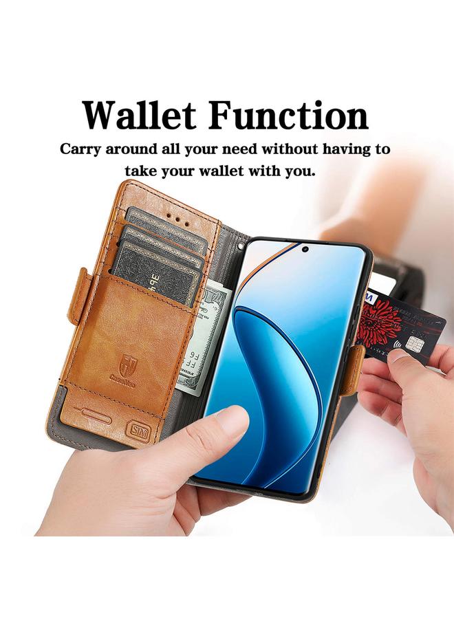 S-TOP Case For Nothing Phone 2a Plus CaseNeo Splicing Dual Magnetic Buckle Leather Phone Case - Image 5