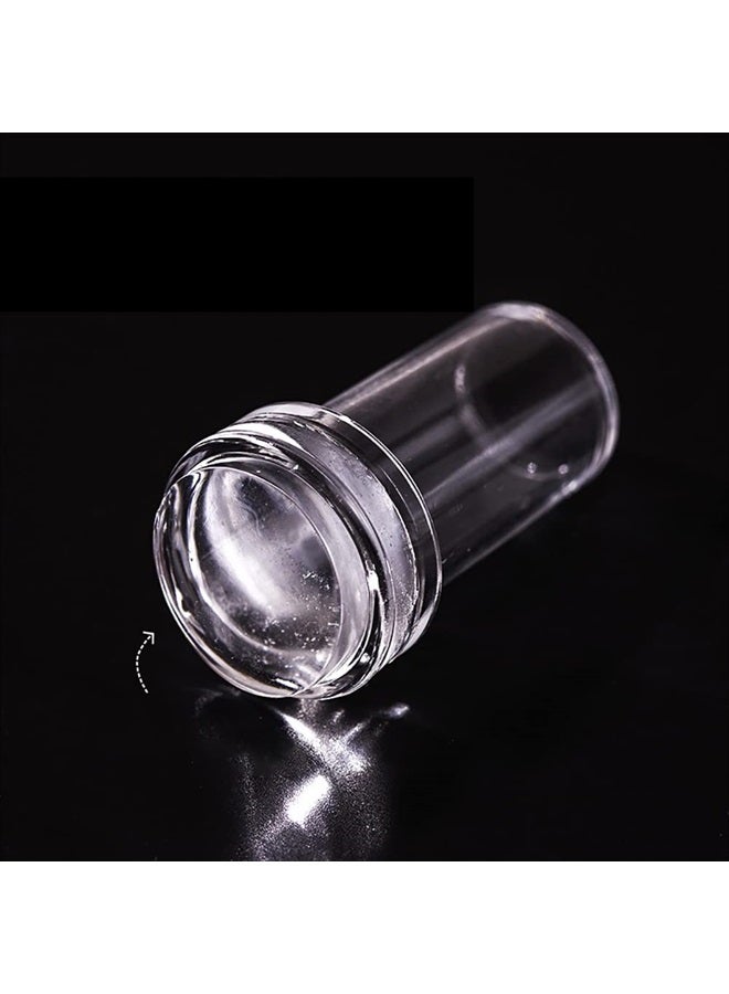 GSHLLO 6 Pcs Clear Silicone Nail Stamper Heads Jelly Nail Art Stamper Head French Tip Nail Stamping Head Nail Stamp Replacement Heads Nail Art Manicure Tools - Image 5