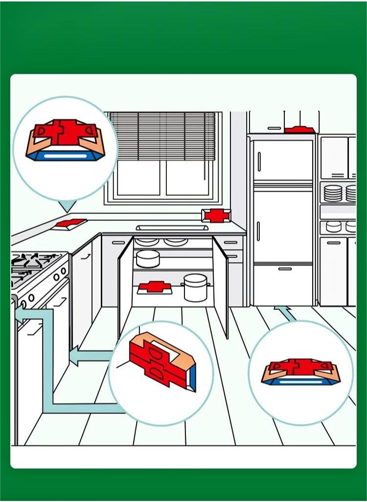 GREEN KILLER - Roach Killer,Roach Killer Indoor infestation,Cockroach Home,Roach Traps,Cockroach Bait,Roach Motel,Child & Pet Friendly (10 Pack) - Image 1