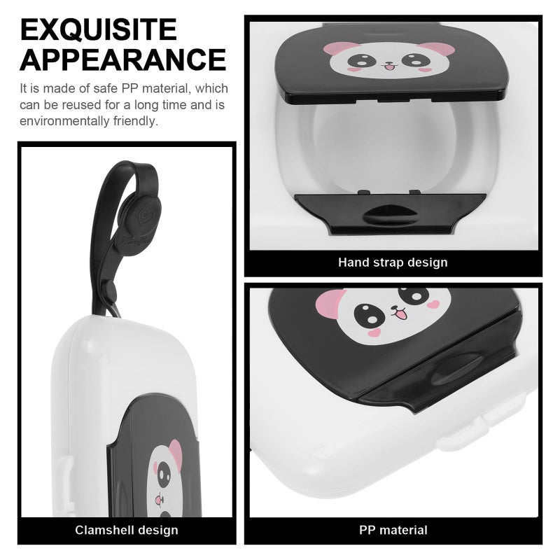 Refillable Travel Wet Wipes Dispenser Portable Tissue Box Case With Lid - Image 4