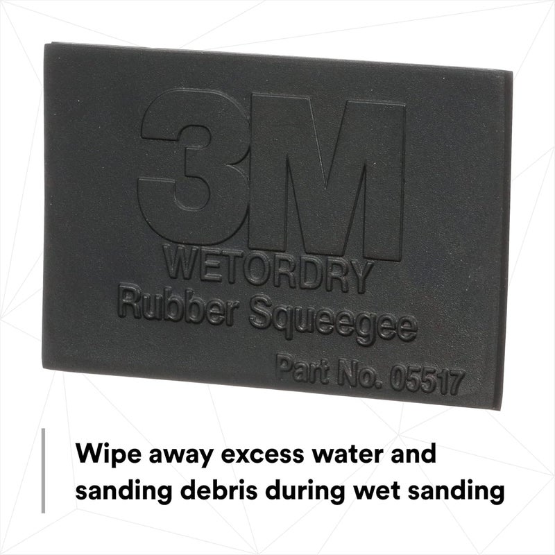 3M Wetordry Rubber Squeegee 05517 - Comfort Fit, Flexible Tool for Wet Sanding, 2-3/4 in x 4-1/4 in - Image 4