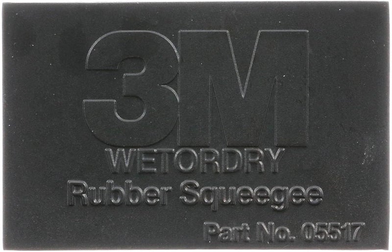 3M Wetordry Rubber Squeegee 05517 - Comfort Fit, Flexible Tool for Wet Sanding, 2-3/4 in x 4-1/4 in - Image 1