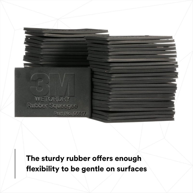 3M Wetordry Rubber Squeegee 05517 - Comfort Fit, Flexible Tool for Wet Sanding, 2-3/4 in x 4-1/4 in - Image 5