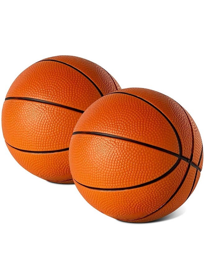 Botabee Mini Basketball Hoop Set For Kids - 5 Inch Foam Basketballs 2 Pack - Safe And Soft Foam Indoor Mini Basketball - Compatible With Sklz Pro Mini Hoop, Over The Door Hoops, And Nerf Hoops- Orange - Image 1