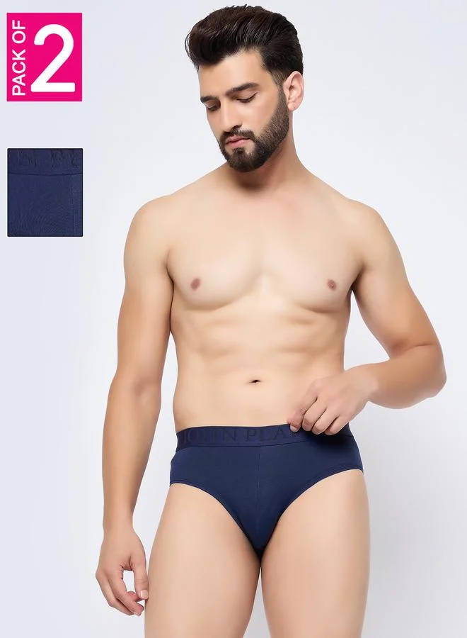 John Players John Player Pack of 2- Logo Detail Waistband Briefs