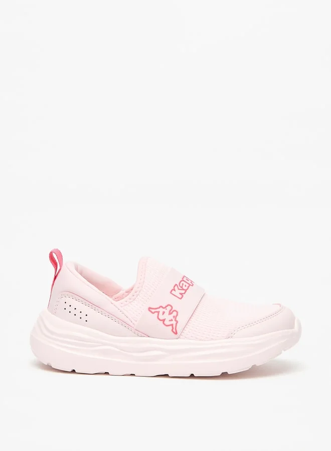 Kappa Girls' Logo Detail Slip-On Walking Shoes