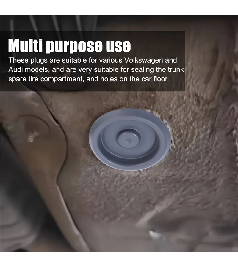6 Pieces Waterproof Trunk Floor Drain Plug Cap For Compatible VW Models - Image 4