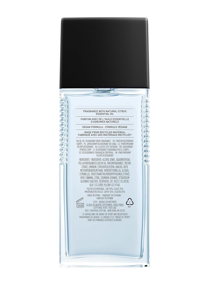 Adidas Ice Dive Body Fragrance for Men, 2.5 fl oz 75 mlmm - Image 3