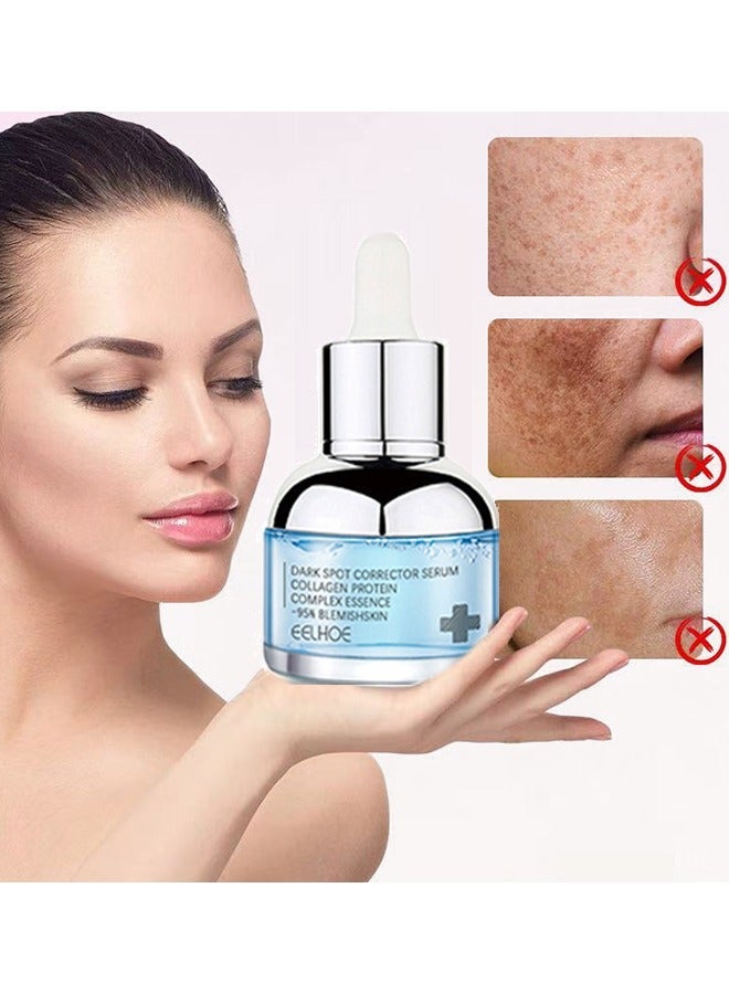 إيلهو مصل مصحح البقع الداكنة ، خلاصة كولاجين مشيمة الأغنام ، طاقة الجلد ، العناية بالوجه ، الترطيب ، مرونة الجلد ، تركيبة الرفع 30 مل[Tone Up Skin] 90% highly concentrated collagen ampoule makes your skin tight, supple, and moist again. Improve your skin texture and elasticity. - Image 1