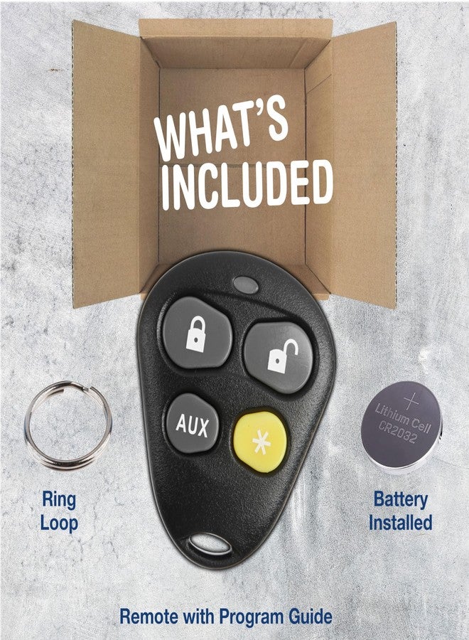 كي ليس اوبشن نظام KeylessOption للدخول بدون مفتاح، تشغيل عن بعد، جهاز إنذار لمفتاح السيارة، متوافق مع أجهزة Viper Automate EZSDEI474V 474V - Image 3