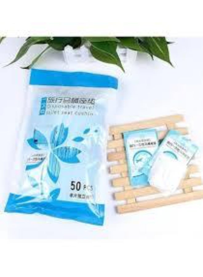 Disposable Toilet Seat Covers – 50 Pieces - Image 1