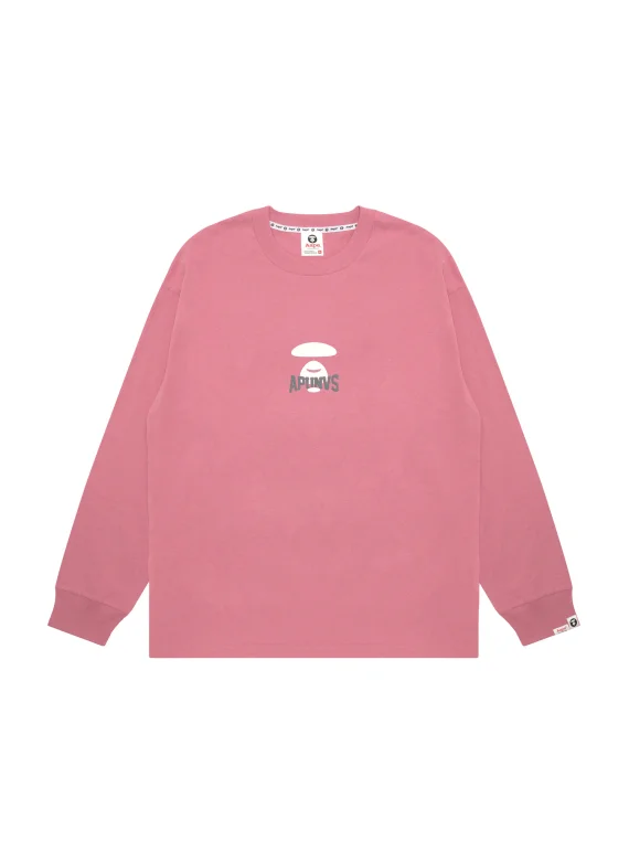 AAPE Moonface logo long sleeve tee