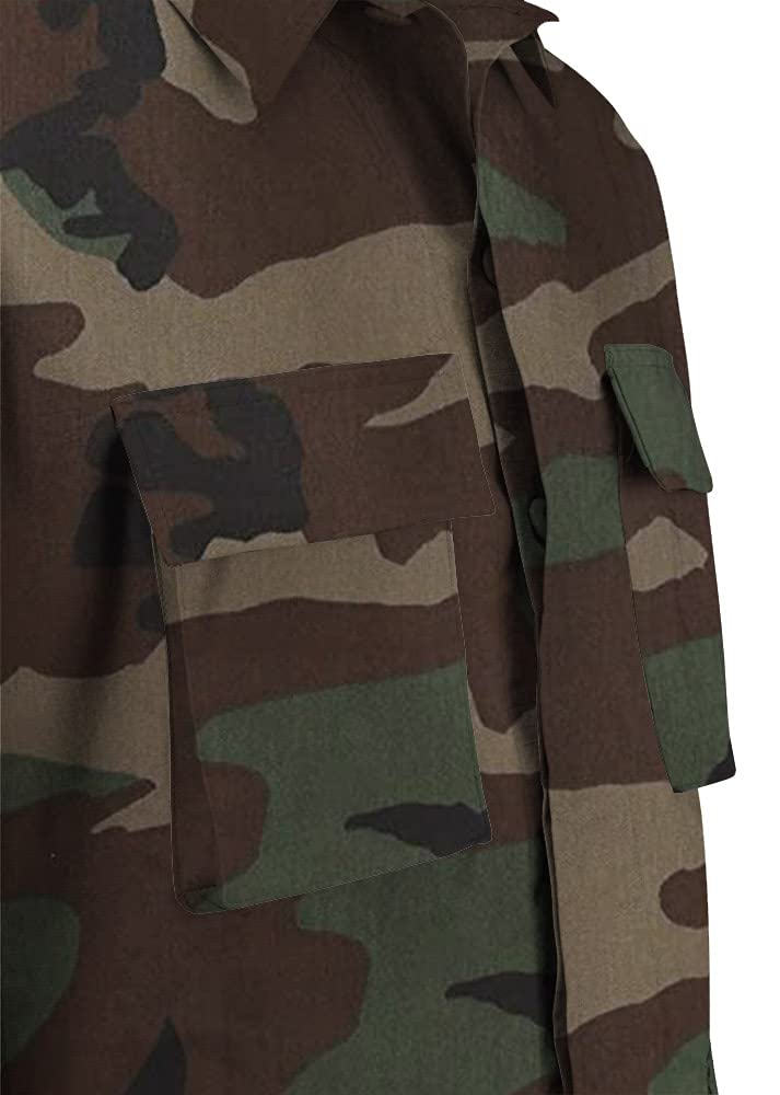 Propper Men's F545412-Men's BDU Coat, Woodland, Large Regular - Image 4